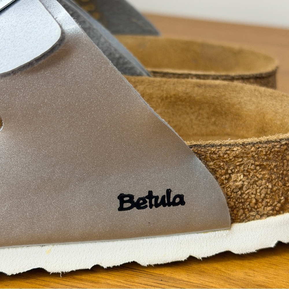 Betula Birkenstock Leo Silver Buckle Sandals Size EU 36 Womens Size 5.5 Boho - Picture 5 of 10